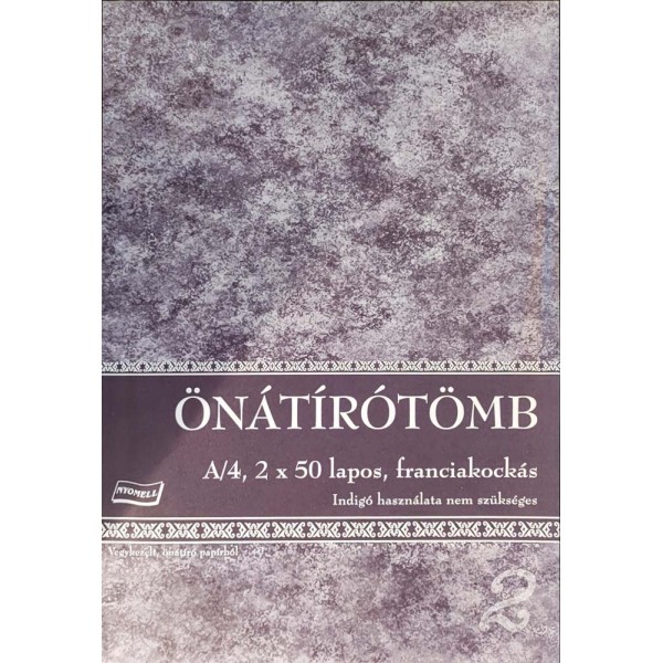 Önátírótömb NYOMELL A/4 50x2 példány