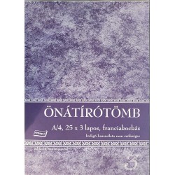 Önátírótömb NYOMELL A/4 25x3 példány