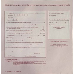 Nyomtatvány Orvosi igazolás a keresőképtelen (terhességi) állományba vételről A.3517-140/a új r.sz.