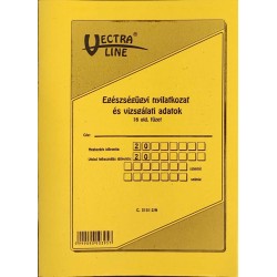 Nyomtatvány egészségügyi nyilatkozat és vizsgálati adatok VECTRA-LINE A/6 álló C3151-2/A