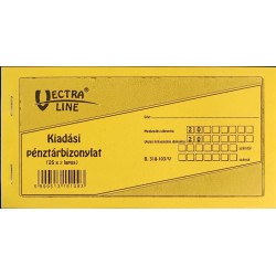 Nyomtatvány Kiadási pénztárbizonylat VECTRA LINE 25x2 lapos tömb B.318-103/V