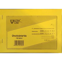 Nyomtatvány Útnyilvántartás VECTRA-LINE A/5 fekvő 50 lapos B.224