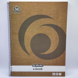 Spirálfüzet HERLITZ A/4 80 lapos kockás