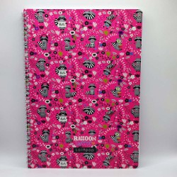 Spirálfüzet LIZZY CARD A/4 70 lapos kockás