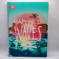 Spirálfüzet LIZZY CARD A/4 70 lapos kockás