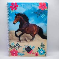 Spirálfüzet LIZZY CARD A/4 70 lapos kockás