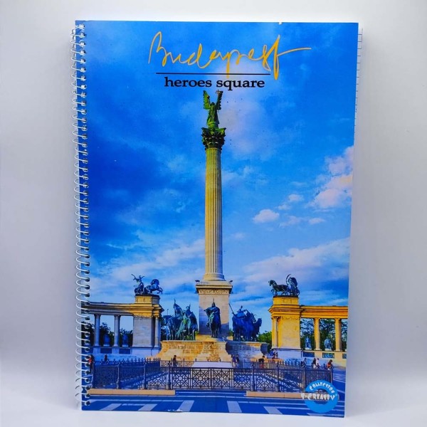 Spirálfüzet T-CREATIVE A/4 70 lapos kockás (leértékelt: sérült borító)