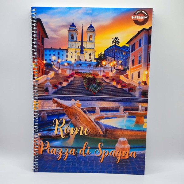 Spirálfüzet T-CREATIVE A/4 70 lapos kockás