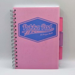 Spirálfüzet regiszteres PUKKA PAD A/5 100 lapos vonalas