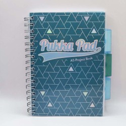 Spirálfüzet regiszteres PUKKA PAD A/5 100 lapos vonalas
