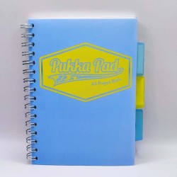 Spirálfüzet regiszteres PUKKA PAD A/5 100 lapos vonalas
