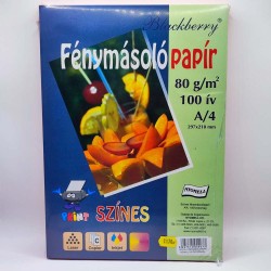 Színes fénymásolópapír Blackberry A4 80gr 100ív/csomag citromsárga
