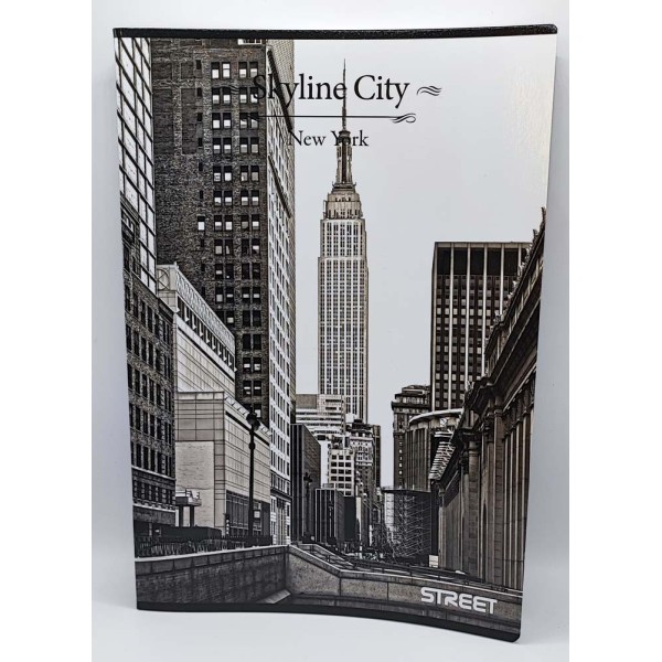 Füzet STREET Skyline A/4 54 lapos kockás