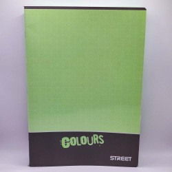 Füzet STREET A/4 52 lapos vonalas Zöld lapszín