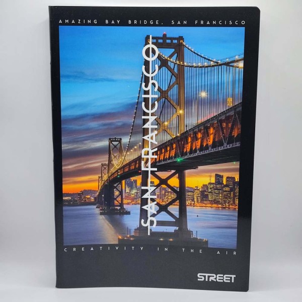 Füzet STREET A/4 50 lapos vonalas