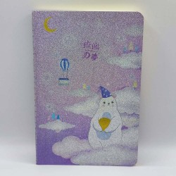 Notesz A/5 papírfedeles csillámos borító