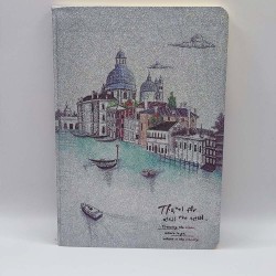 Notesz A/5 papírfedeles csillámos borító