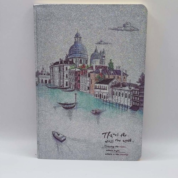 Notesz A/5 papírfedeles csillámos borító