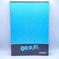 Füzet STREET A/4 52 lapos vonalas Kék lapszín