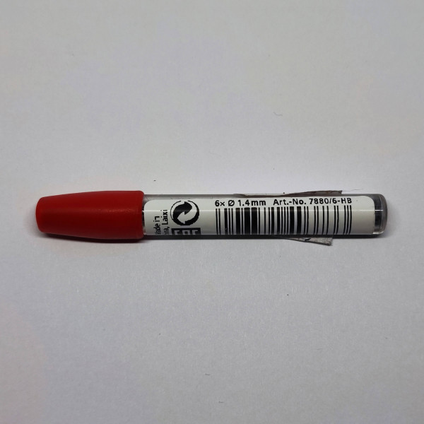 Grafitbél 1,4 mm HB 6szál/tubus 