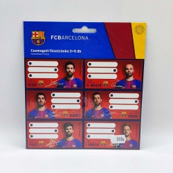 Füzetcímke ARS UNA FCBarcelona 18 db/csomag