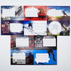 Füzetcímke STREET 10 címke/csomag