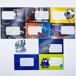 Füzetcímke STREET 10 címke/csomag