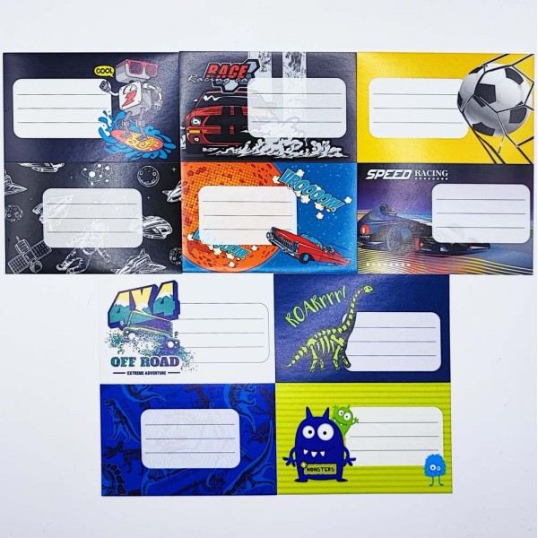 Füzetcímke STREET 10 címke/csomag