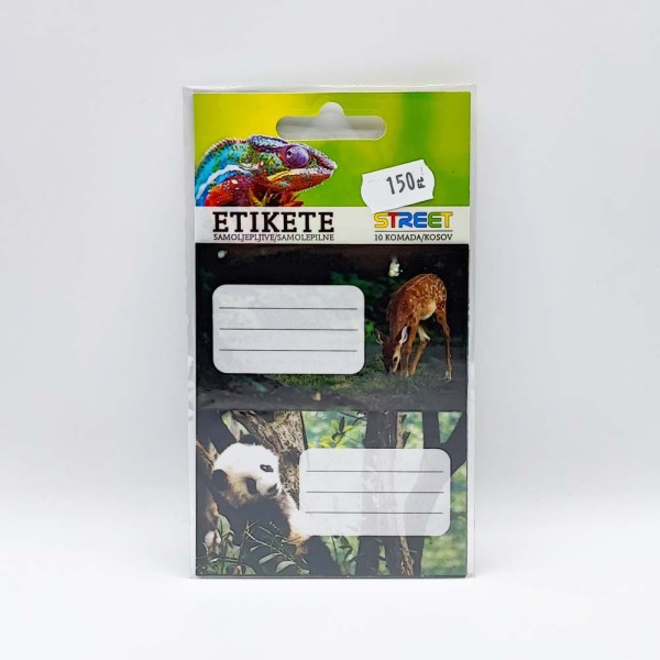 Füzetcímke STREET 10 címke/csomag