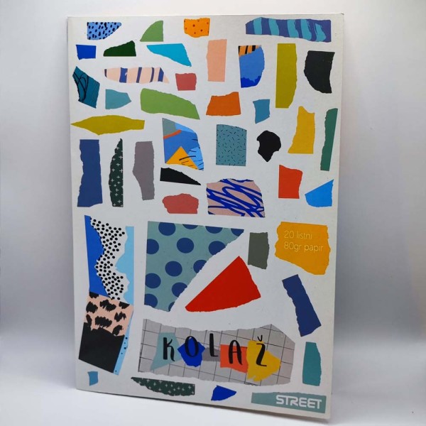 Kivágóminta (egyoldalt színes papír) STREET A4 20lap/csomag