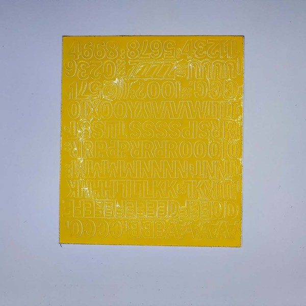 Öntapadós betűk és számok 1,5cm magas