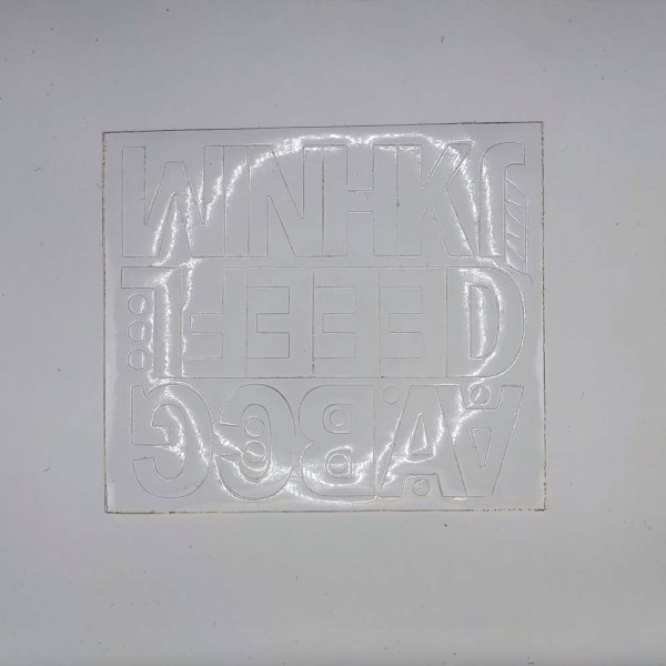 Öntapadós betűk A-M 5cm magas