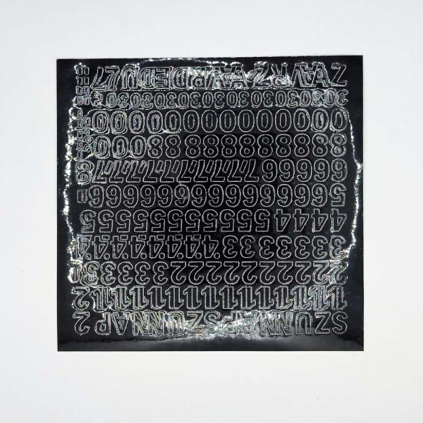 Öntapadós számok 1cm magas