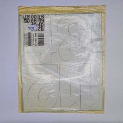 Öntapadós számok 10cm magas