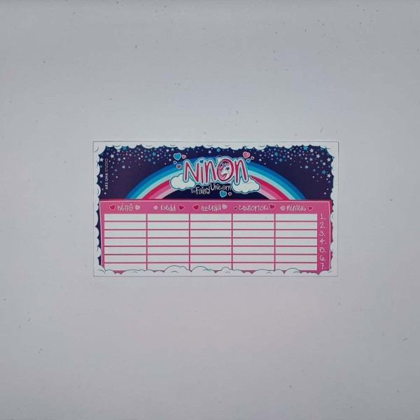 Órarend kétoldalas