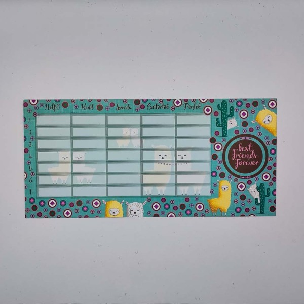 Órarend kétoldalas