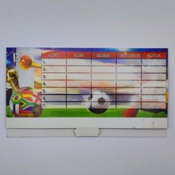 Órarend kétoldalas álló talpas