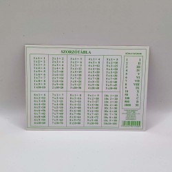 Tanulói munkalap A/5 Szorzótábla