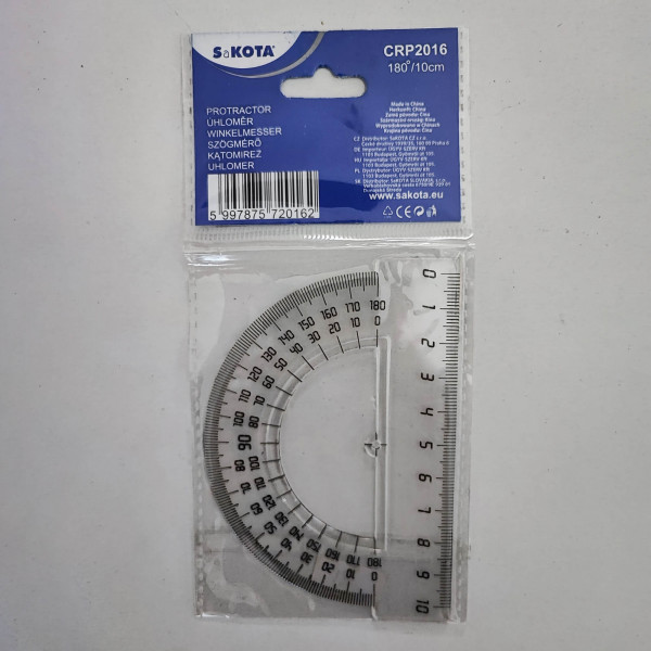 Szögmérő SAKOTA 180 fokos műanyag 