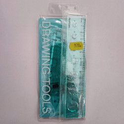 Vonalzókészlet 4 db-os kék 