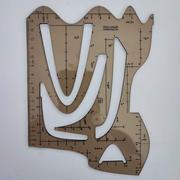 Görbevonalzó KOH-I-NOOR műanyag 