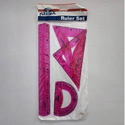 Vonalzókészlet CENTRUM Flexibilis 4 db-os 