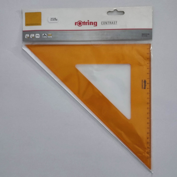 Vonalzó ROTRING műanyag 45 fokos 23 cm 