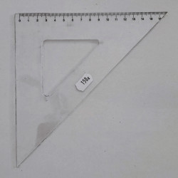 Vonalzó háromszög 45 fokos 