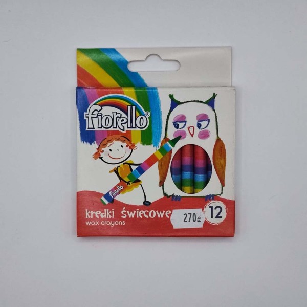 Zsírkréta FIORELLO kerek 12db-os készlet