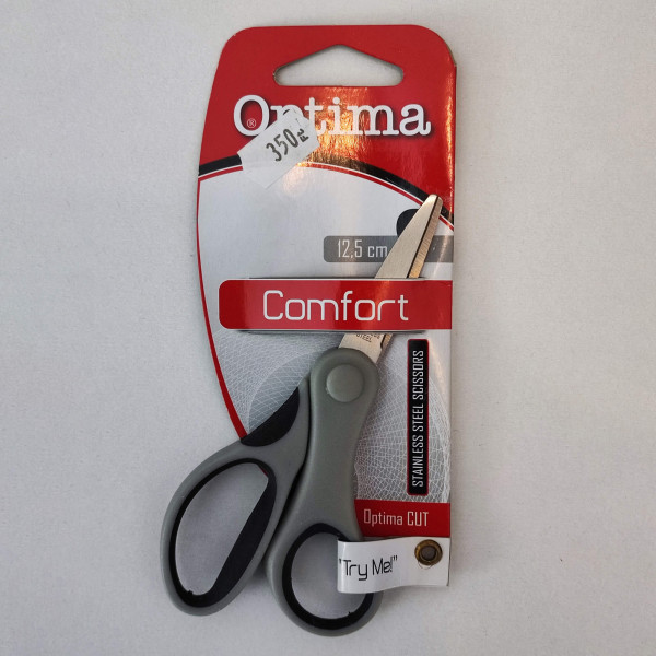 Olló irodai OPTIMA Comfort S 12,5cm fekete 