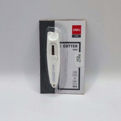 Irodai mini zseb vágókés DELI FEHÉR